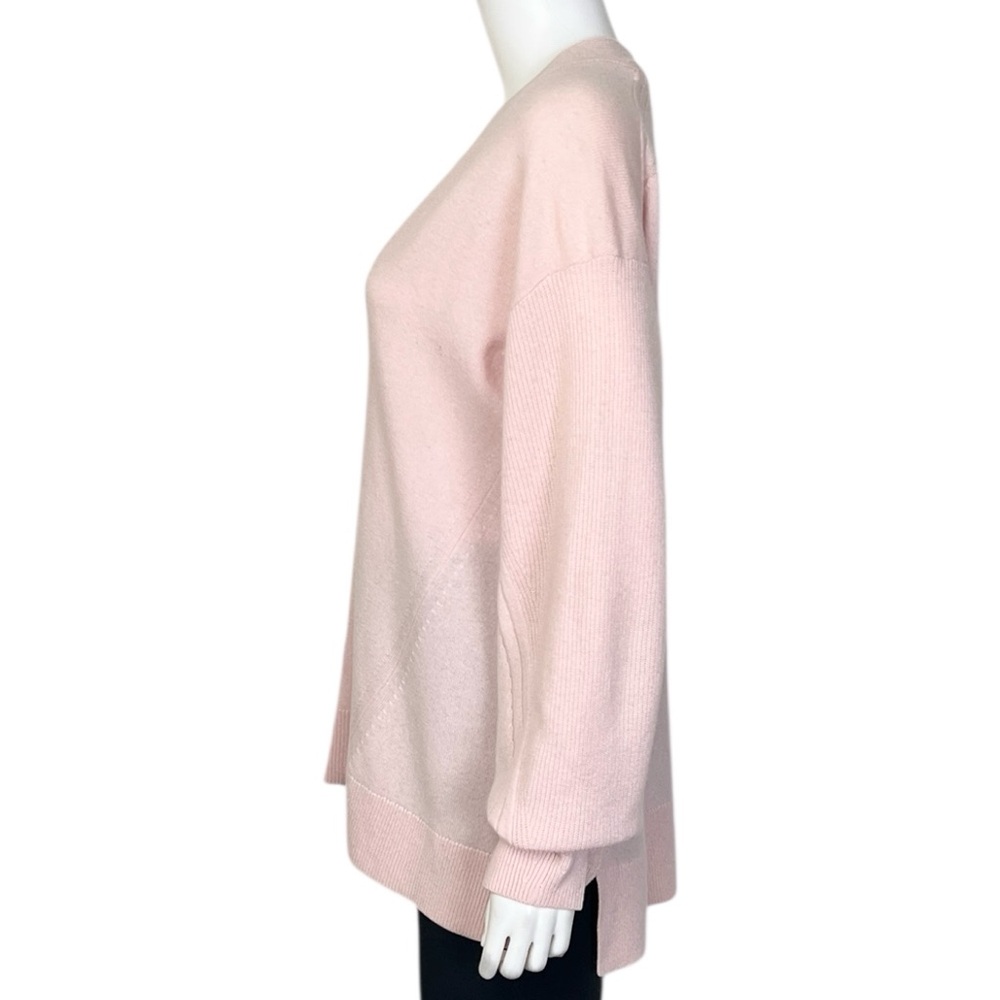 rag & bone Ace Cashmere V-Neck Sweater in Pink - sz M - Picture 7 of 13